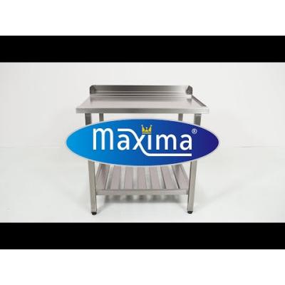 Maxima Stůl na mytí nádobí se zadní deskou - 120 x 75 cm - pravý |  09201030
